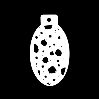 Трафарет для аквагрима "Камни"  8*13