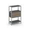 Shelf System Односекционный стеллаж трехярусный с ящиками SN.STM-312 Антрацит/Вяз Благородный/Металл