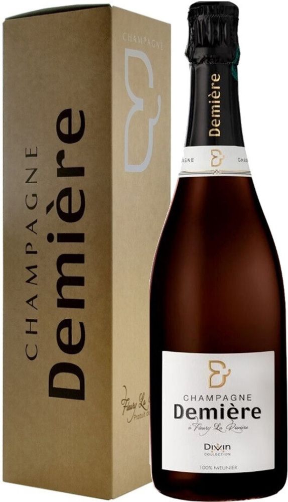 Шампанское Demiere Divin Meunier Brut в подарочной упаковке, 0,75 л.