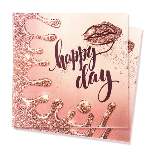 Салфетки "Happy Day" 33 см, 12 шт