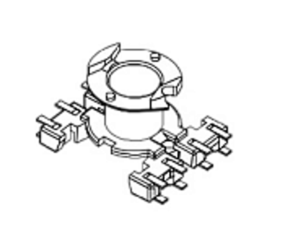 RM6 Каркас 2 сек. 8 выв. SMD RM6-8P-J-3,8-B-1-2S
