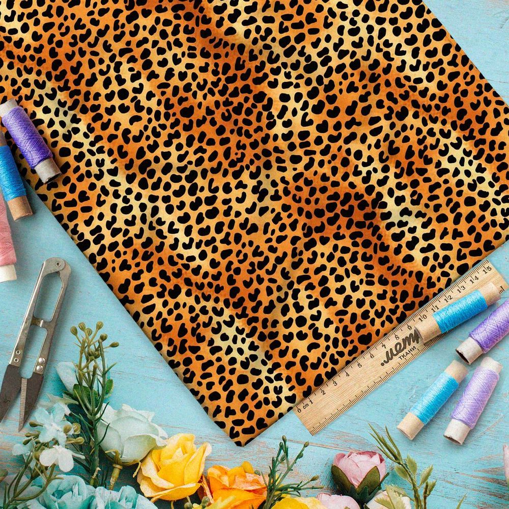 Ткань Ниагара Софт пятна леопарда