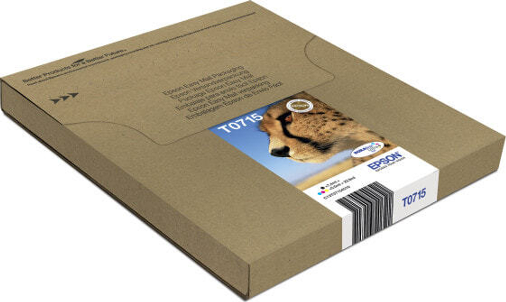 Epson T071 Подлинный Черный, Голубой, Пурпурный, Желтый 1 шт C13T07154511