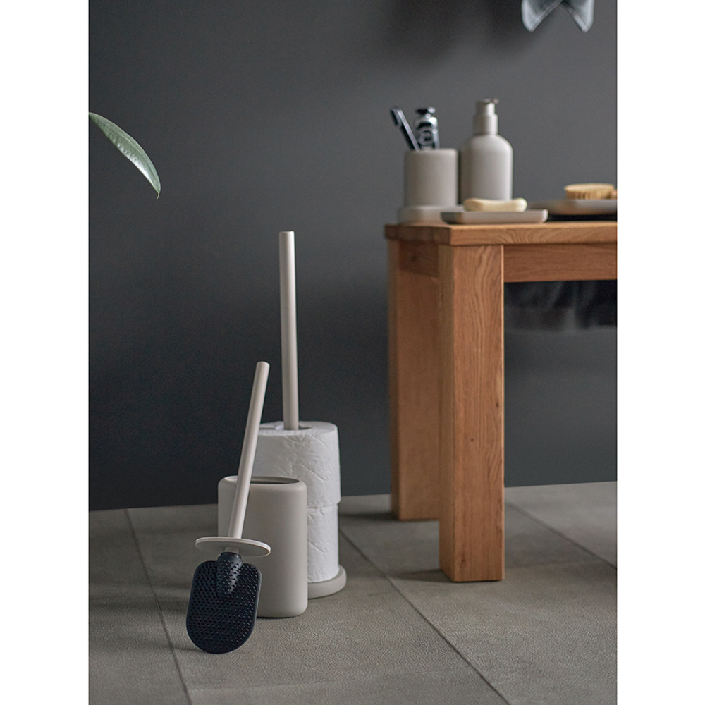 Стакан для зубных щеток slim, светло-серый