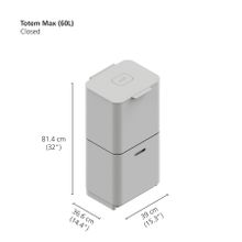 Joseph Joseph Контейнер для мусора с двумя баками Totem Max 60 л нержавеющая сталь