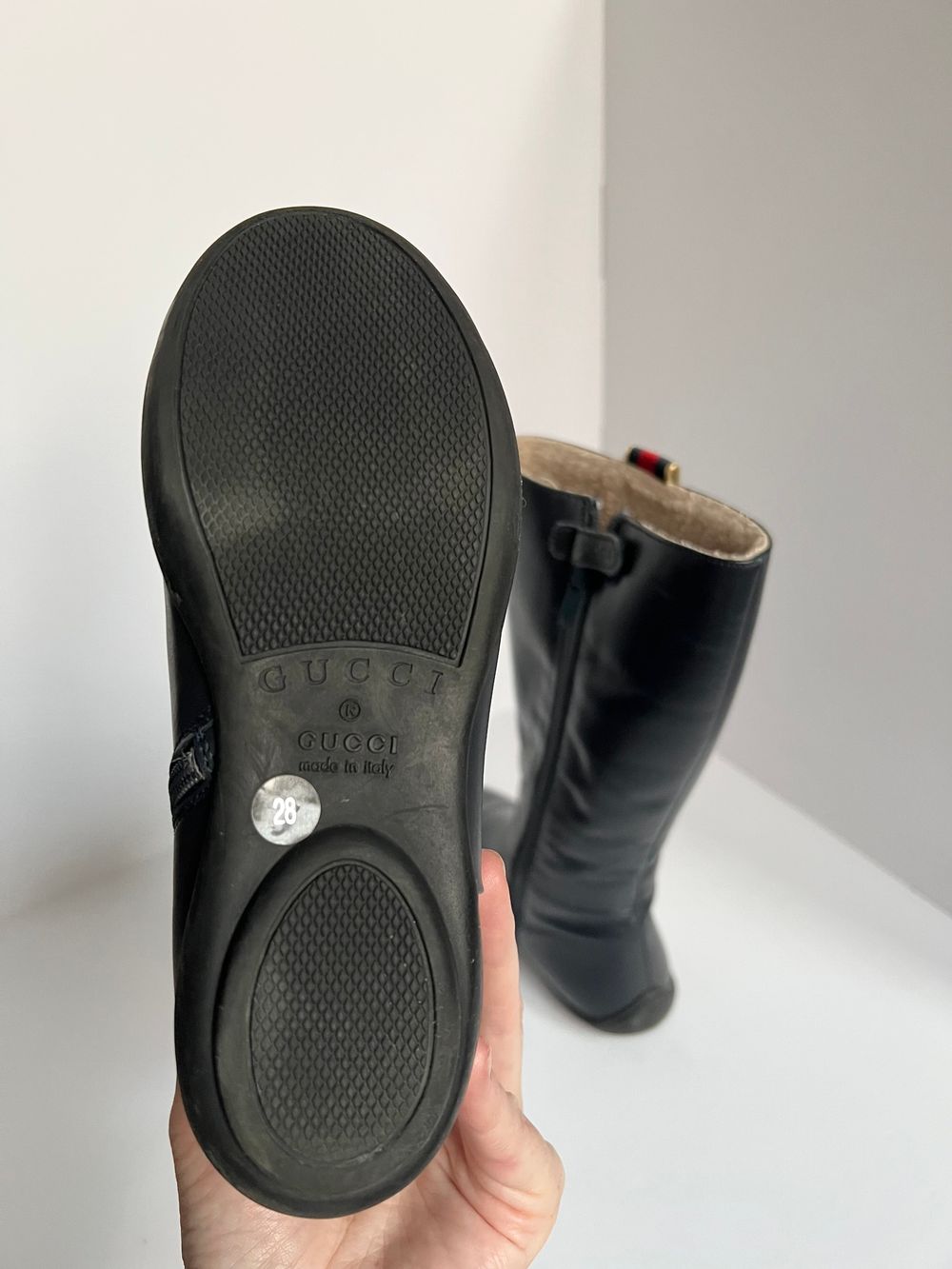 Кожаные сапоги Gucci, 28