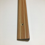 Порог-угол 24*10мм "Вега-Н" 1,5м Бук натур. декор алюм.