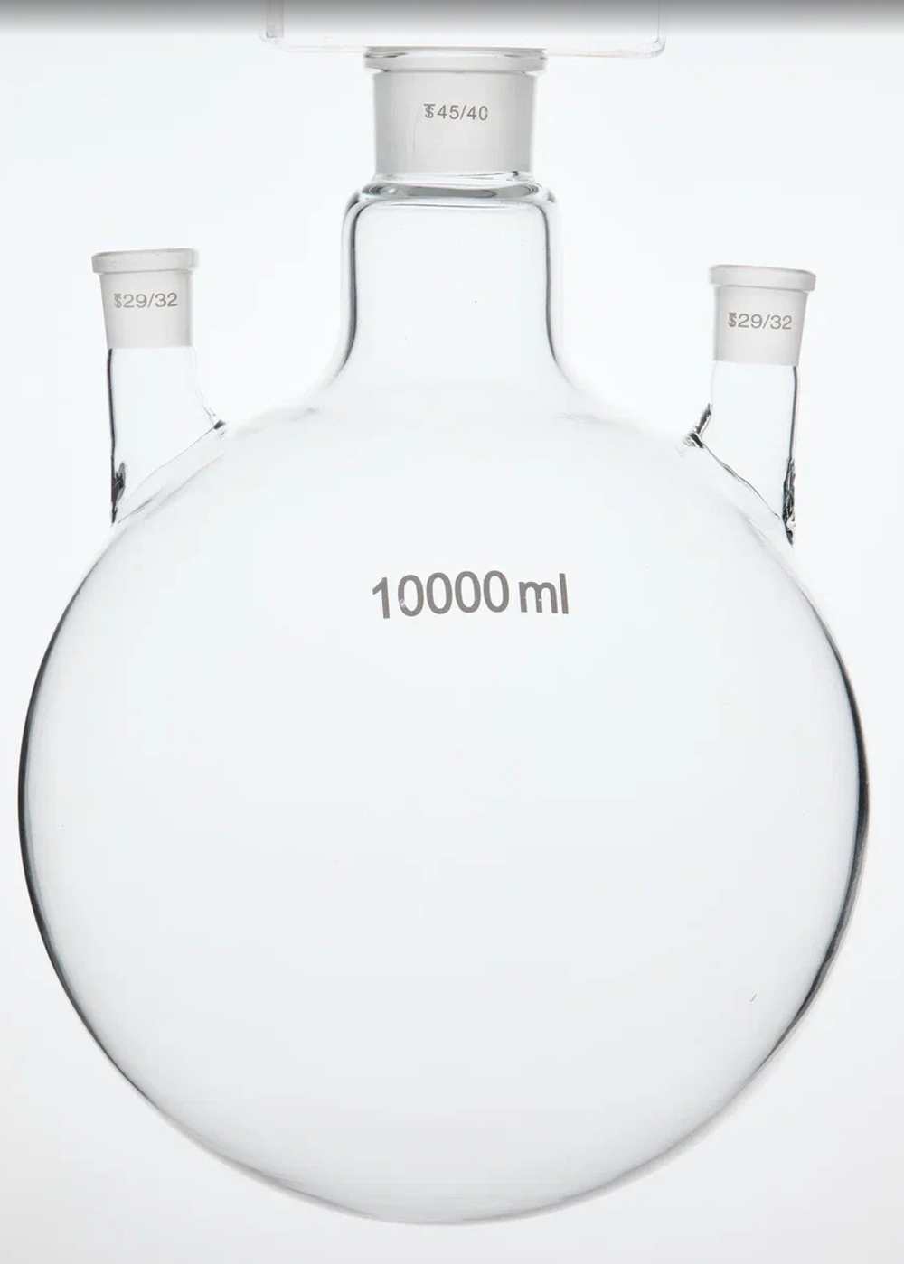 Колба трехгорлая круглодонная, 10000 мл, шлиф 29/32-45/40-29/32
