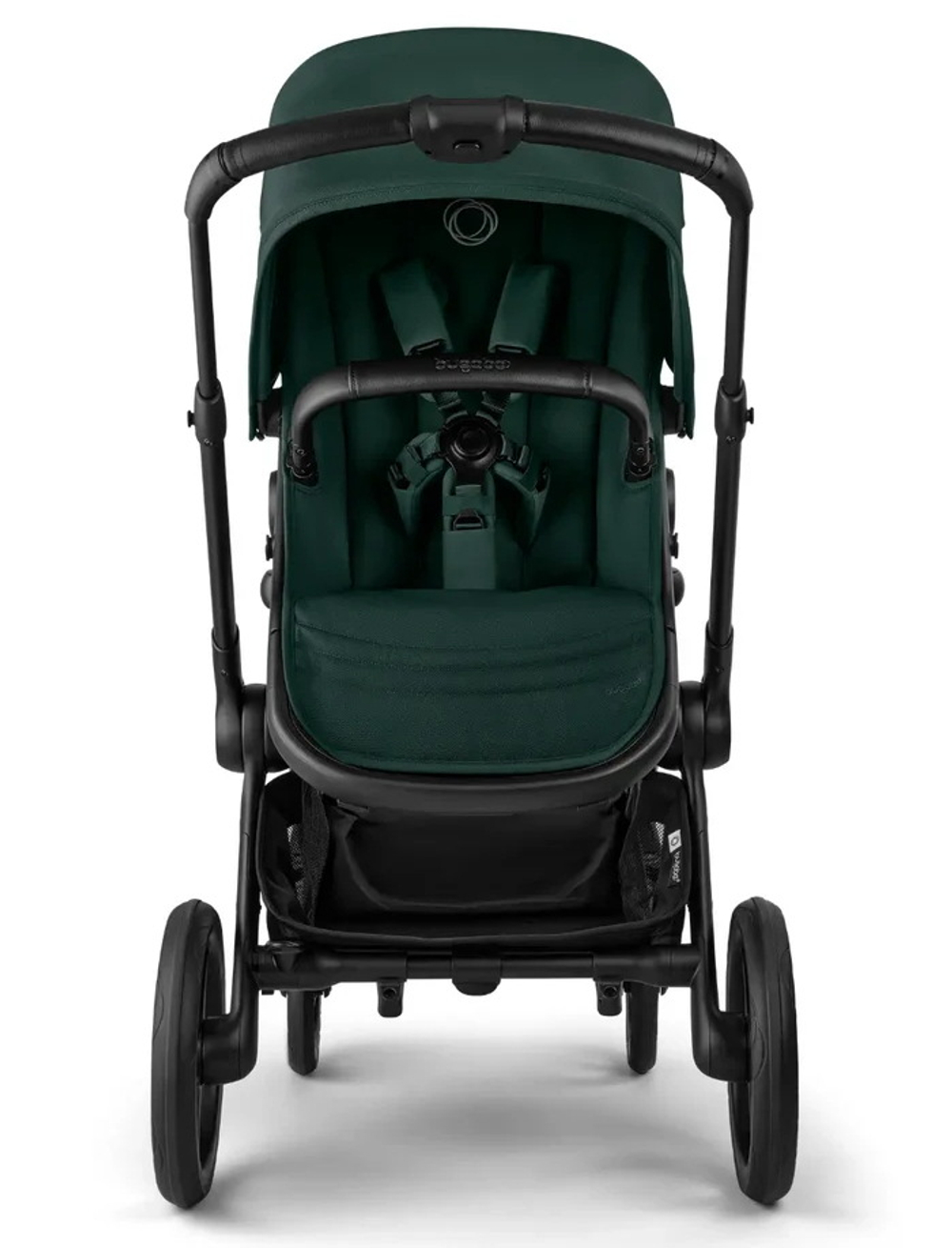 Коляска Bugaboo Fox 5 Renew complete 2 в 1 Black/Fern Green-Fern Green