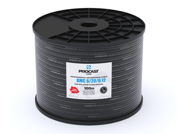PROCAST cable BMC 6/20/0,12 - профессиональный балансный микрофонный (сигнальный) кабель
