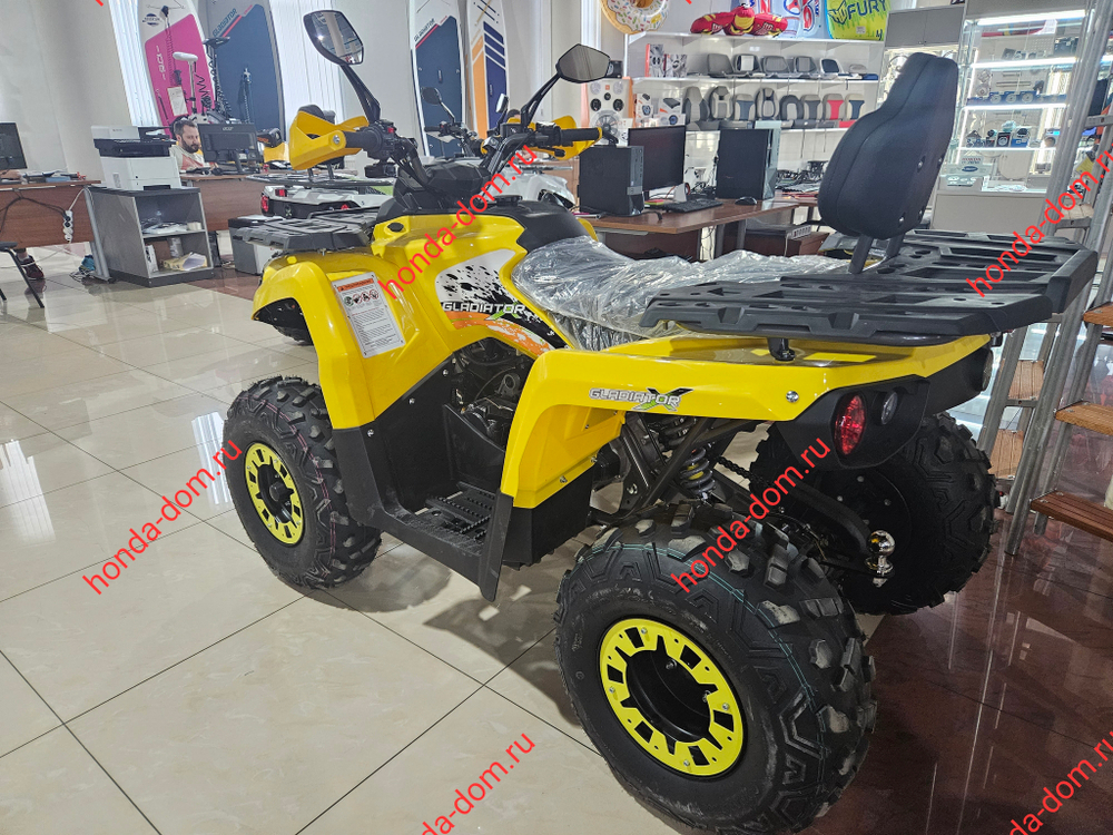 Квадроцикл Gladiator F200 LUX [new] (ЖЕЛТЫЙ/СЕРЫЙ)