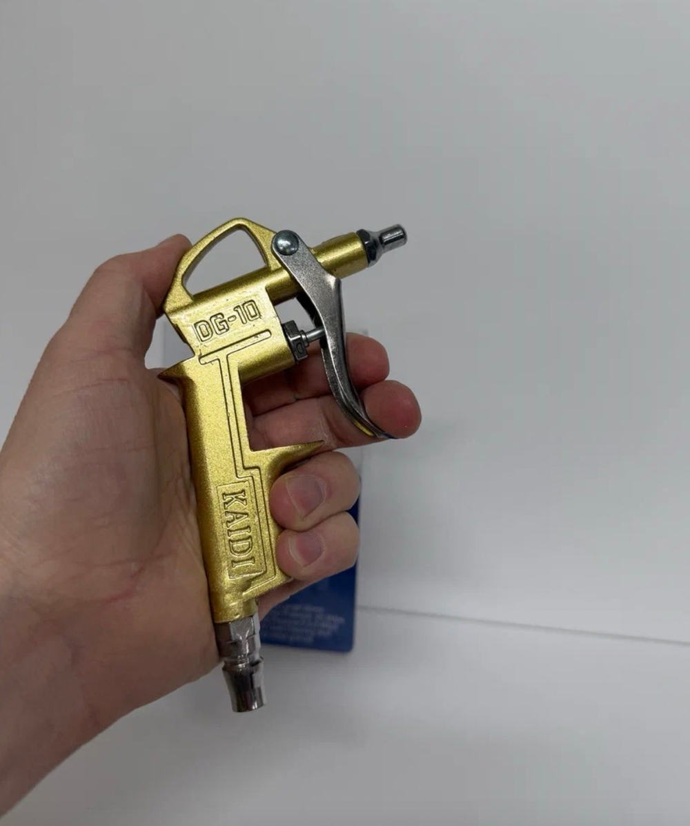 Пистолет продувочный для компрессора, с переходником, носик 50 мм, DG-10 (1 шт.)