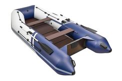 Лодка ПВХ БРОНЯ 340 СК Белый - синий