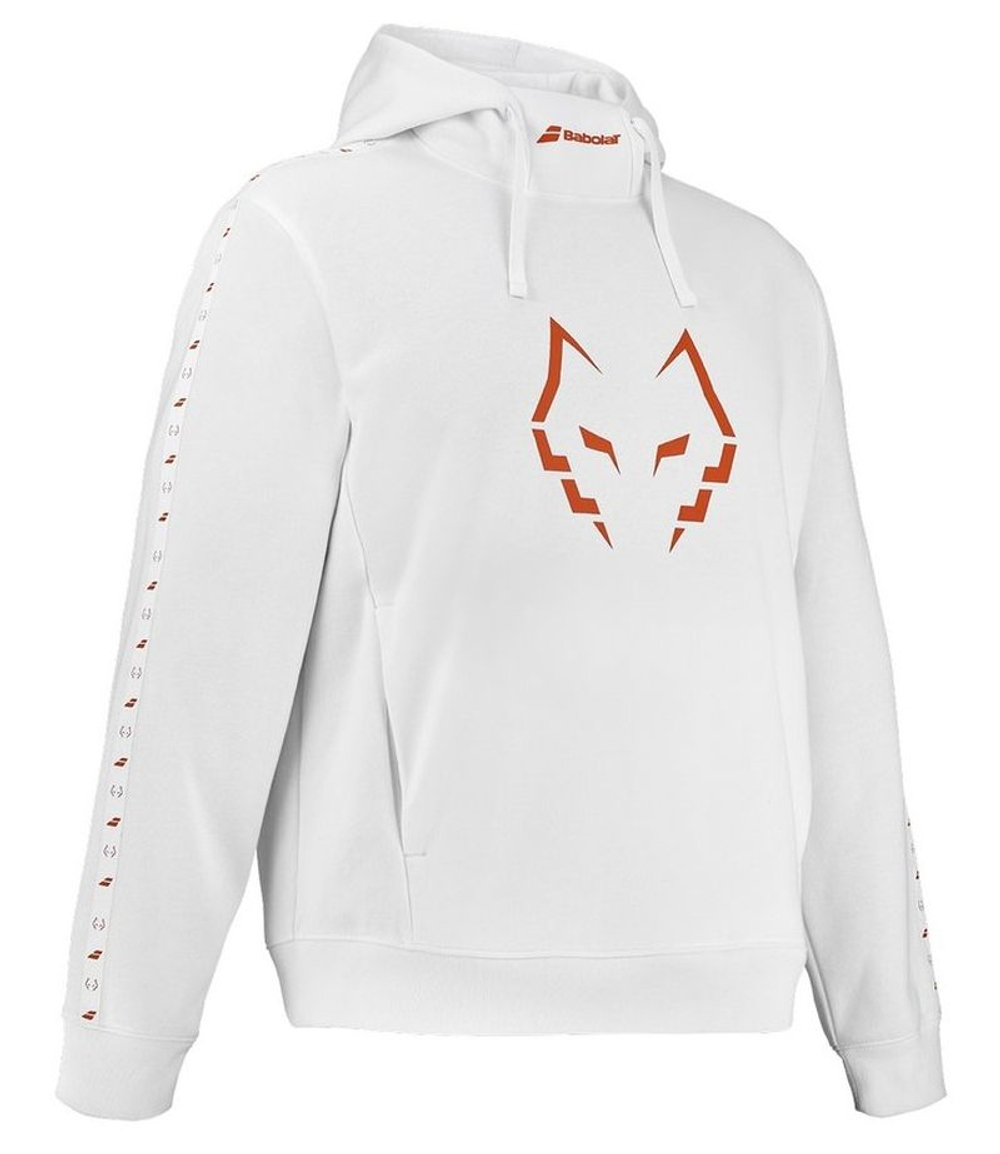 Мужская теннисная кофта Babolat Sweat J.Lebron - white