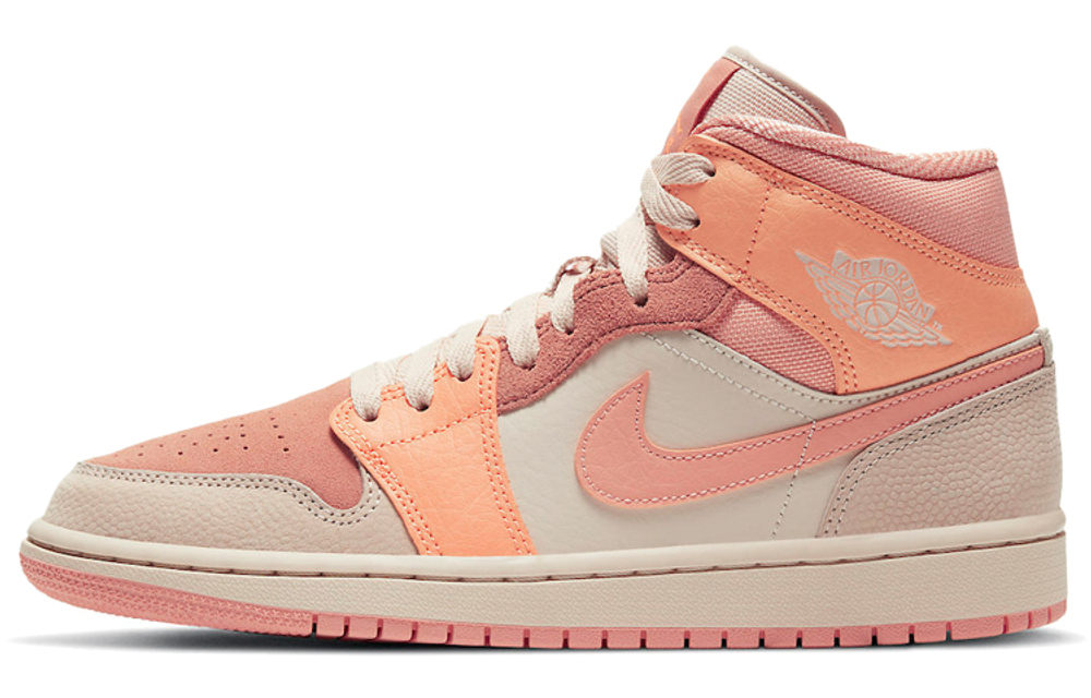 Кроссовки Jordan Air Jordan 1 Mid "Apricot Orange" (Женская размерная сетка)