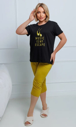 [m]Пижама х/б бриджи+футболка УБФ0050