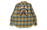 A Bathing Ape Shark Flannel Check Shirt Fw19