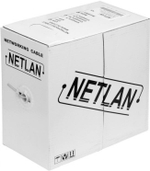 Кабель витая пара U/UTP 5e кат. 2 пары Netlan EC-UU002-5-PE-BK