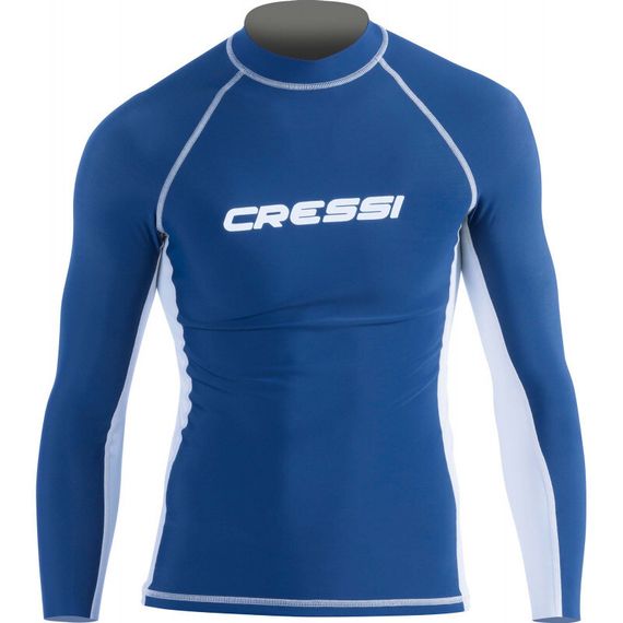 Гидрофутболка-рашгард Cressi Rash Guard с длинным рукавом синяя