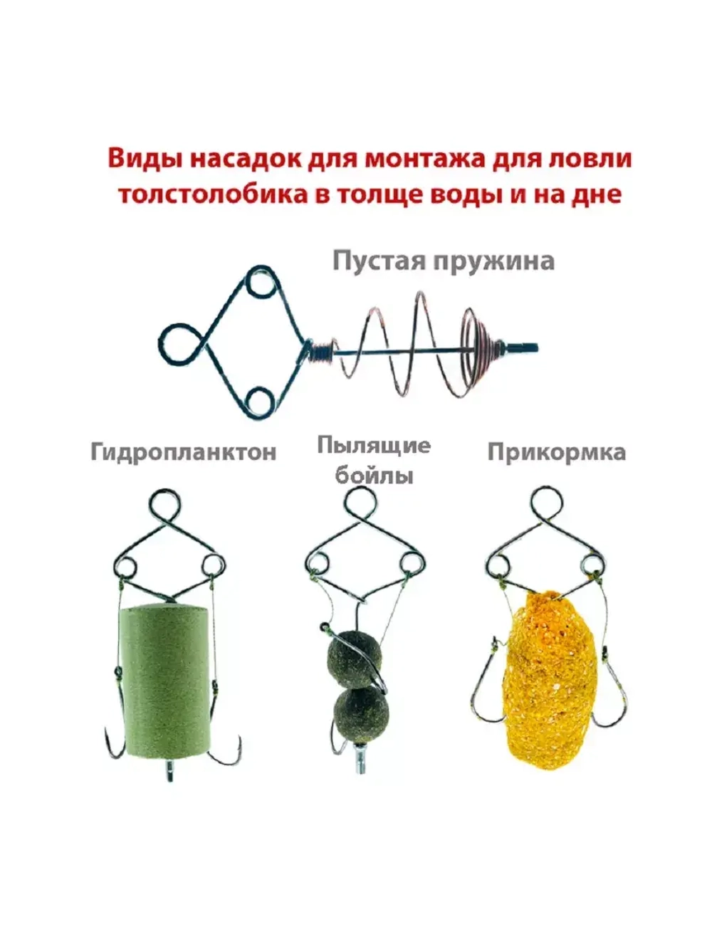 Монтаж для ловли толстолобика