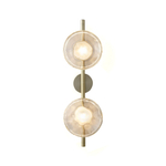 Wall design lamp  Ceto by Ross Gardam 2 lampshade on a leg (Gold)
