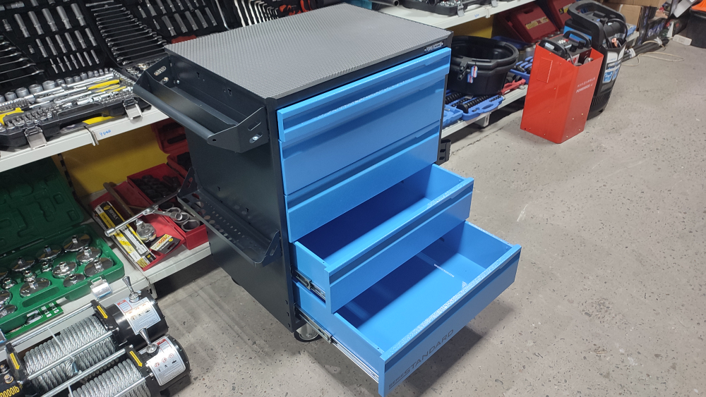 Тележка инструментальная 5 ящиков на колесах