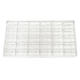 Форма для шоколада "Прямоугольник двойной" 30 ячеек 37*17*17 мм, поликарбонат, P.L. Proff Cuisine