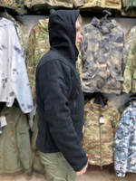 Флисовая кофта Han-Wild с капюшоном Черный