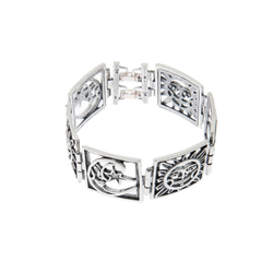 "Атум" браслет в серебряном покрытии из коллекции "Ра" от Jenavi с замком пряжка