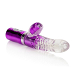 Перезаряжаемый фиолетовый вибромассажер PRINCESS JEWELS - 13,5 см. (Цвет: фиолетовый)