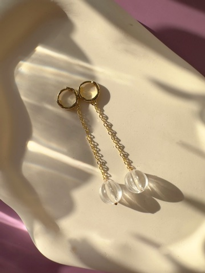 Серьги Горный хрусталь