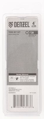 Бита T20x100 мм, 5 шт.// Denzel