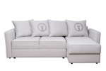 Диван Garda Decor Сорренто (Sorrento) 230 с канапе трехмест.раскл (Еврокнижка) Koza3803-SVSER+Nev83 230*156*90 см