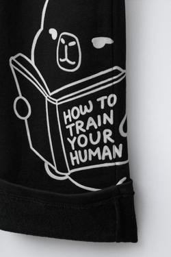 ZARA БРЮКИ WIDE LEG ИЗ МЯГКОЙ ТКАНИ CAPIBARA CAPYFUN ©, ЧЕРНЫЙ