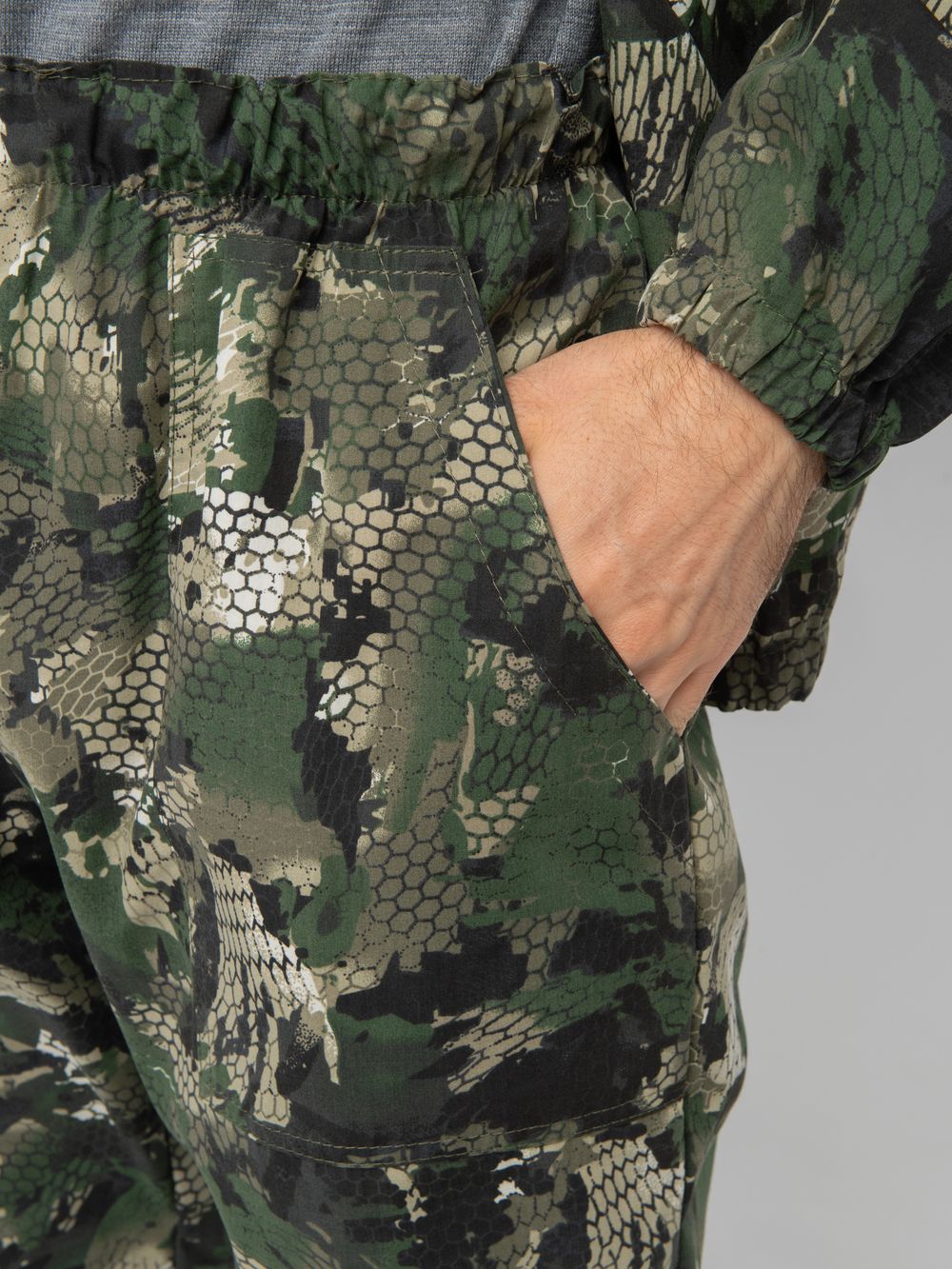 Костюм летний Стрелок ткань Сорочка цвет Зеленый питон