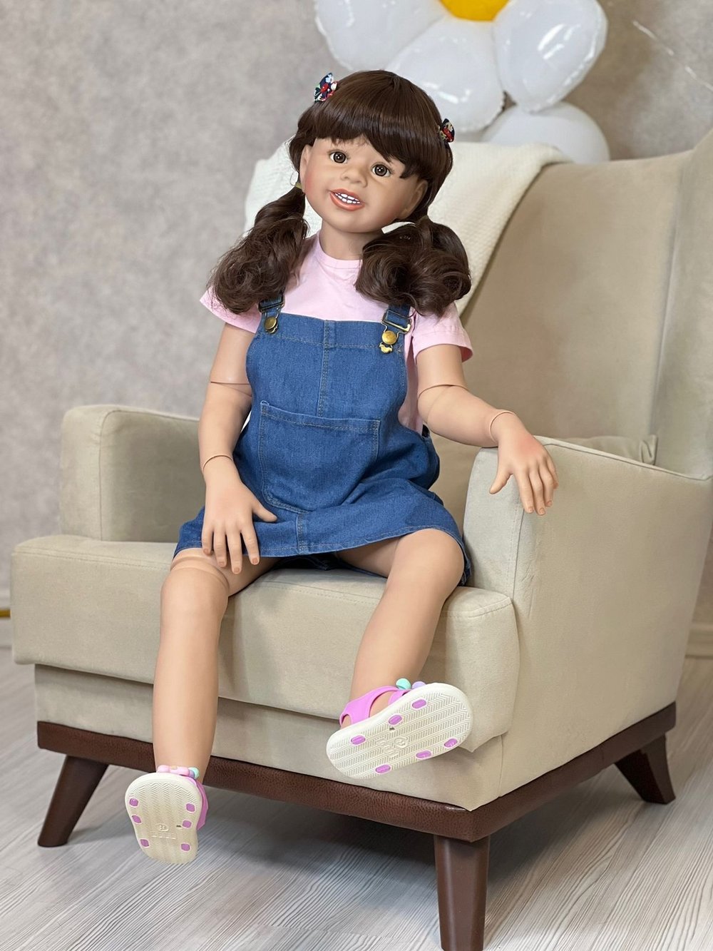 Кукла Реборн ростовая 98см в пакете (FA-253)