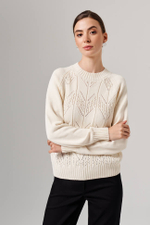23169 Джемпер женский (молочный)