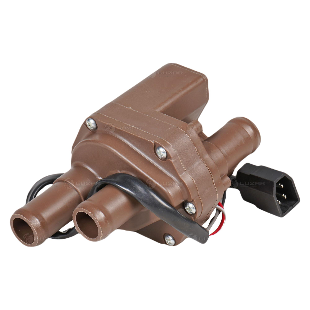 Кран отопителя без сальников 3 патрубка Luzar LVE03063