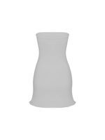 grey bandeau dress
