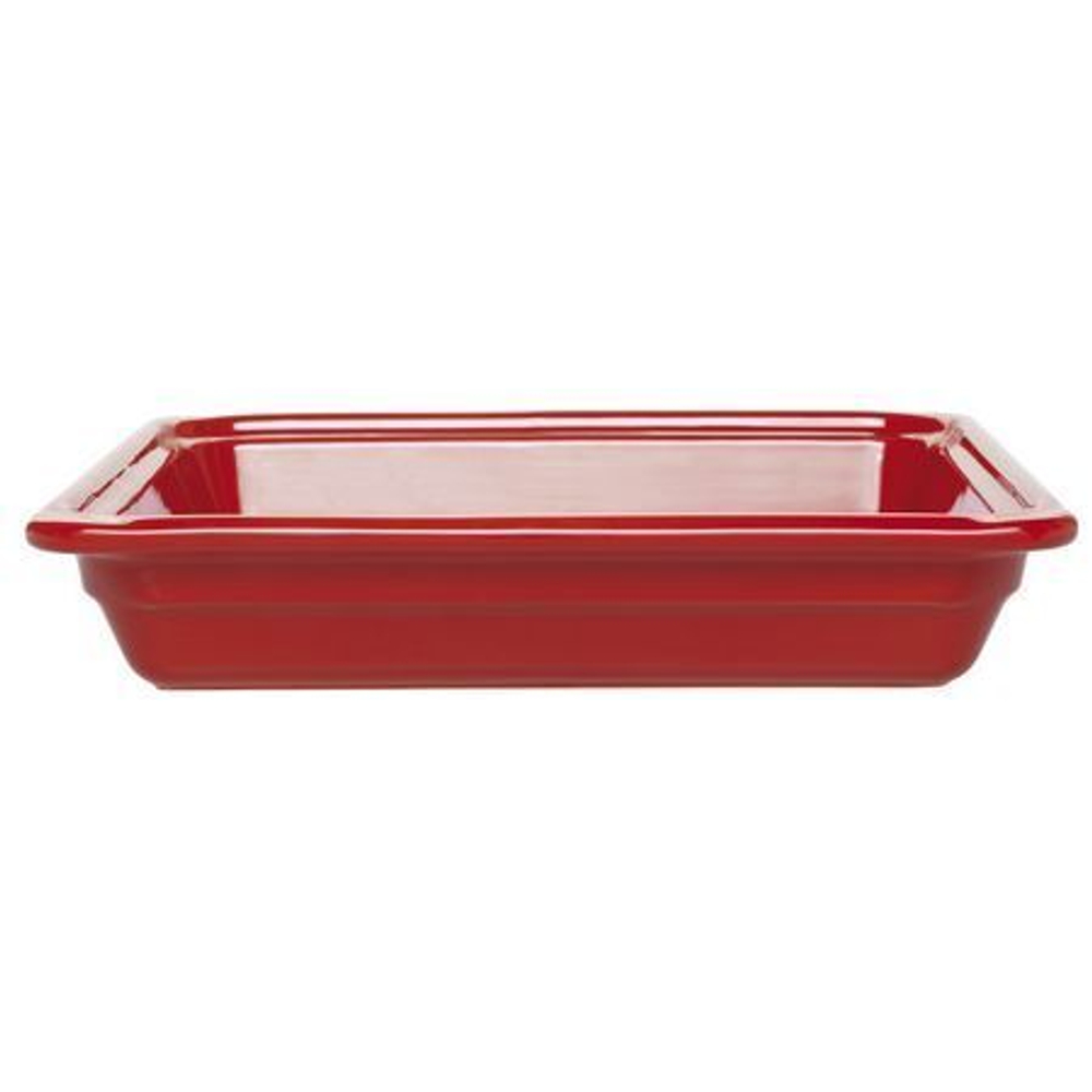 Гастроемкость 2/3 h= 65 мм. 3,3 л. красная керам Emile Henry /1/2/160/ ТП