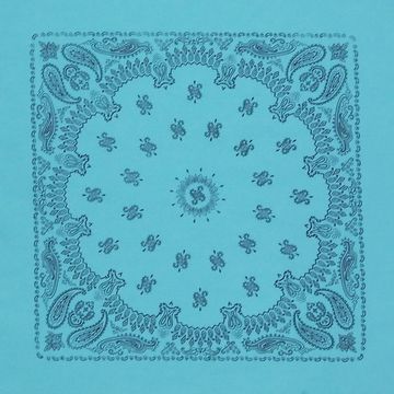 Бандана изумрудная огурец черный (020)