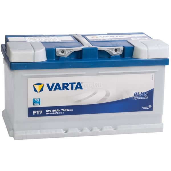 Аккумулятор автомобильный VARTA Blue F17 (80R) 740 А обр. пол. 80 Ач (580 406 074 )