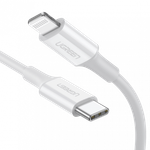 Кабель Ugreen US171 Lightning To Type-C 2.0 Male Cable White 1M, 10493