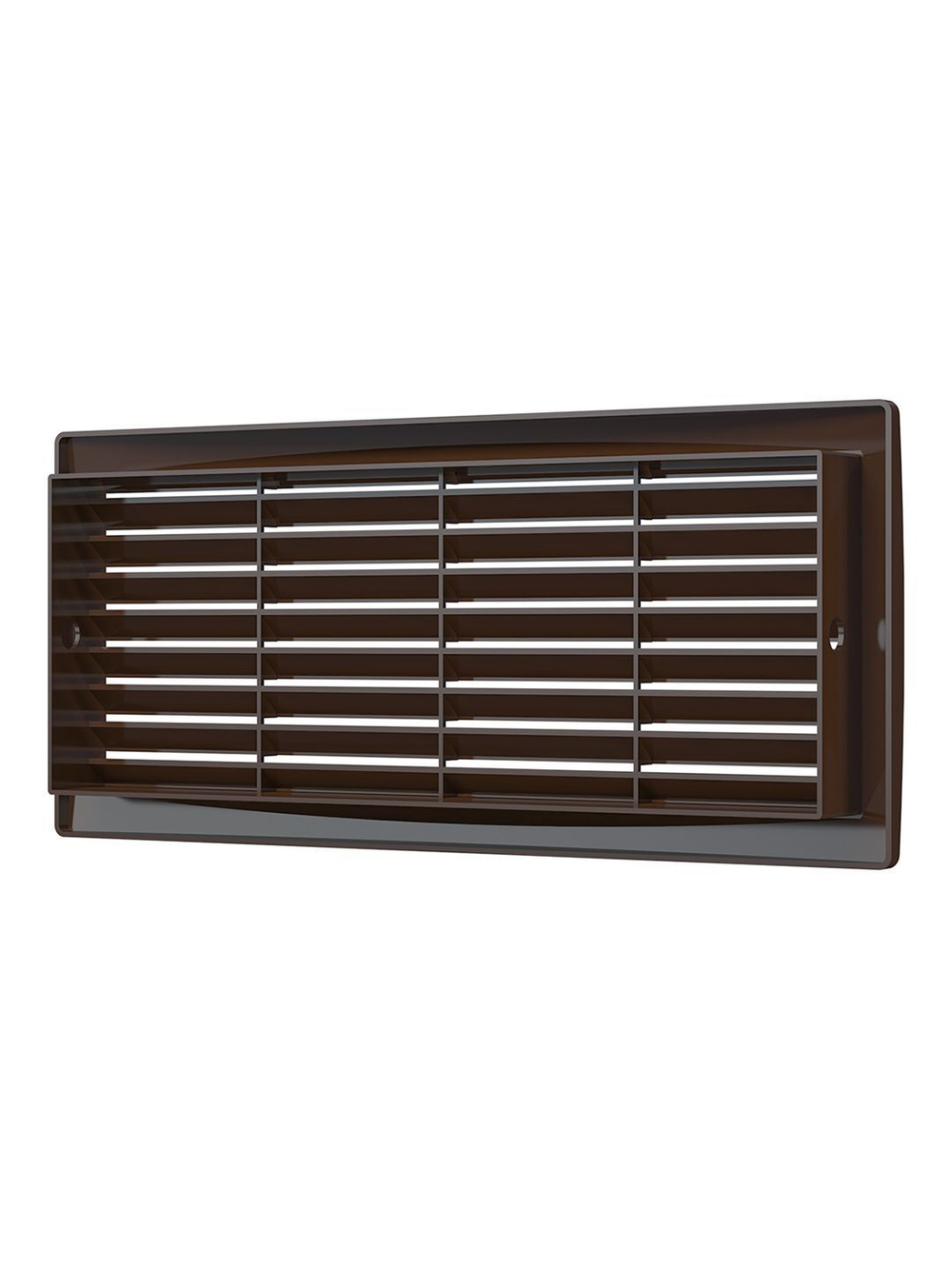 Решетка вентиляционная ДП фланец 275х105 переточная 300х135 пластик Brown ERA