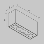 Уличный потолочный светильник Outdoor O309CL-L10GF3K