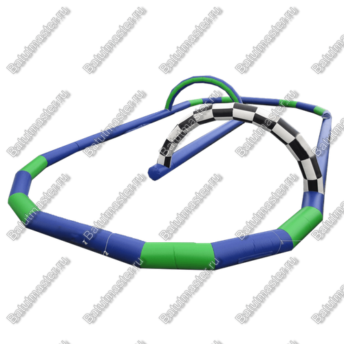 Надувная трасса "Спортивная зона", 18*10*2,5 м