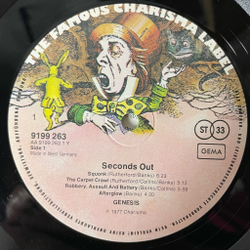 Винтажная виниловая пластинка LP Genesis Seconds Out (Germany 1977) Los Endos