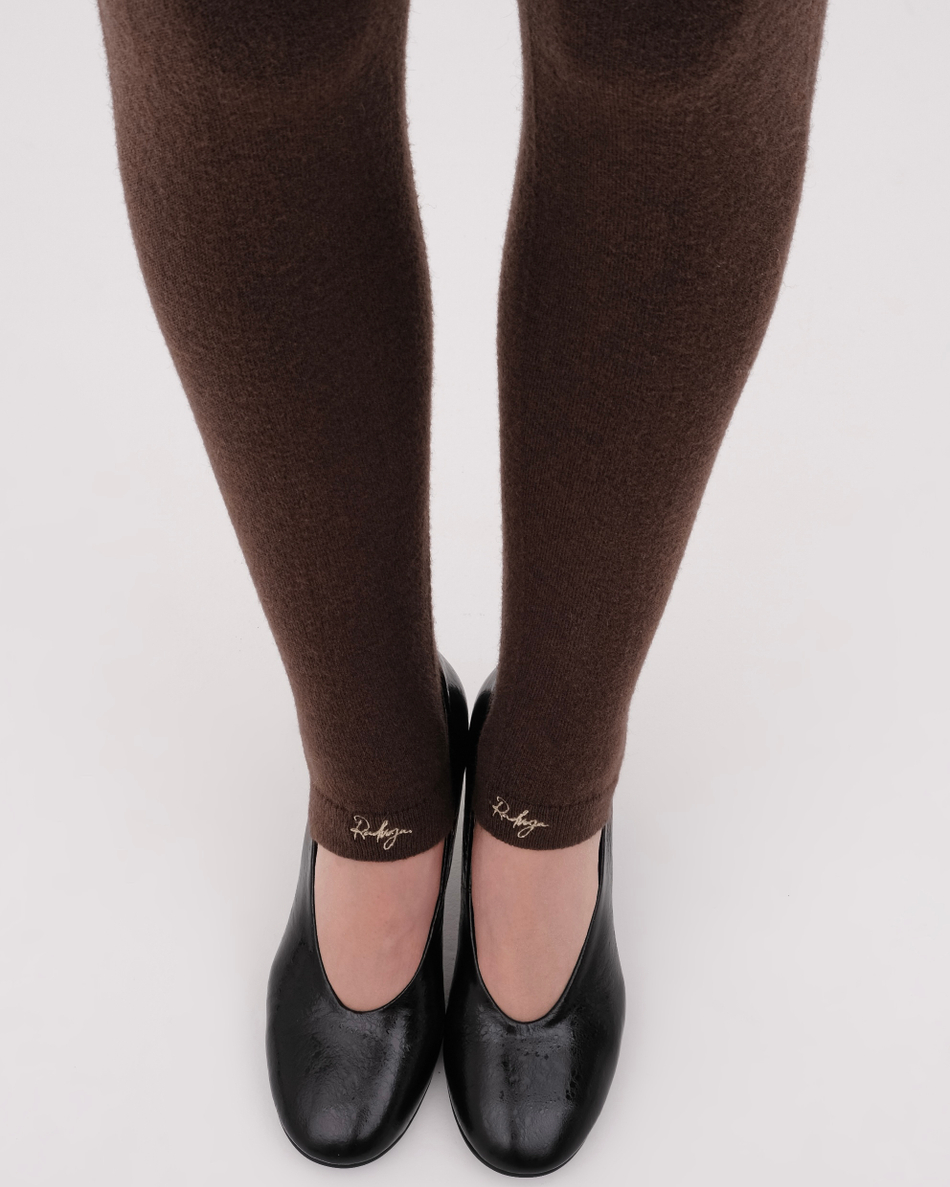 Леггинсы с добавлением шерсти Орех