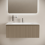 Тумба подвесная SANCOS Code 990х453х400, c одним  ящиком оснащенным доводчиками, цвет серо- бежевый , арт. CD100GB