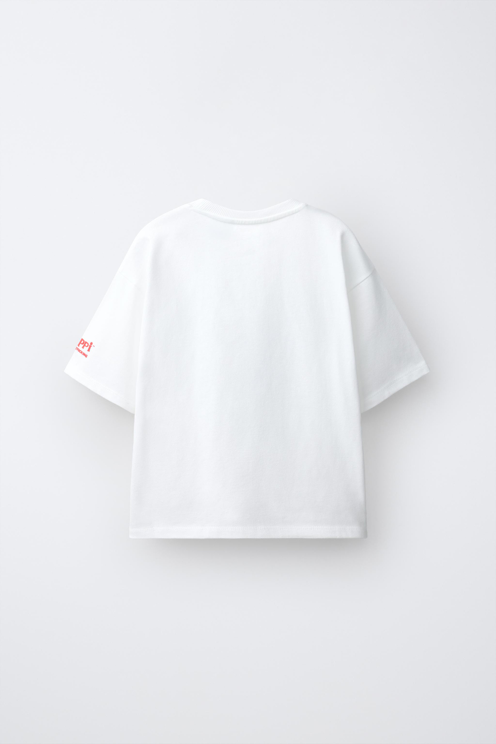 ZARA ФУТБОЛКА «ПЕППИ ДЛИННЫЙЧУЛОК» © ASTRID LINDGREN COMPANY, БЕЛЫЙ